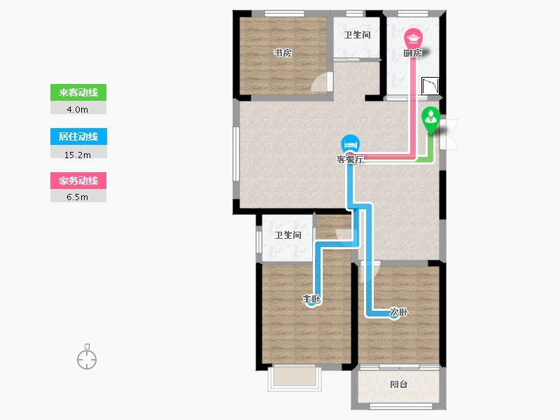 江苏省-盐城市-东海国际-103.00-户型库-动静线