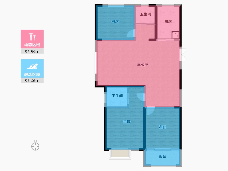 江苏省-盐城市-东海国际-103.00-户型库-动静分区