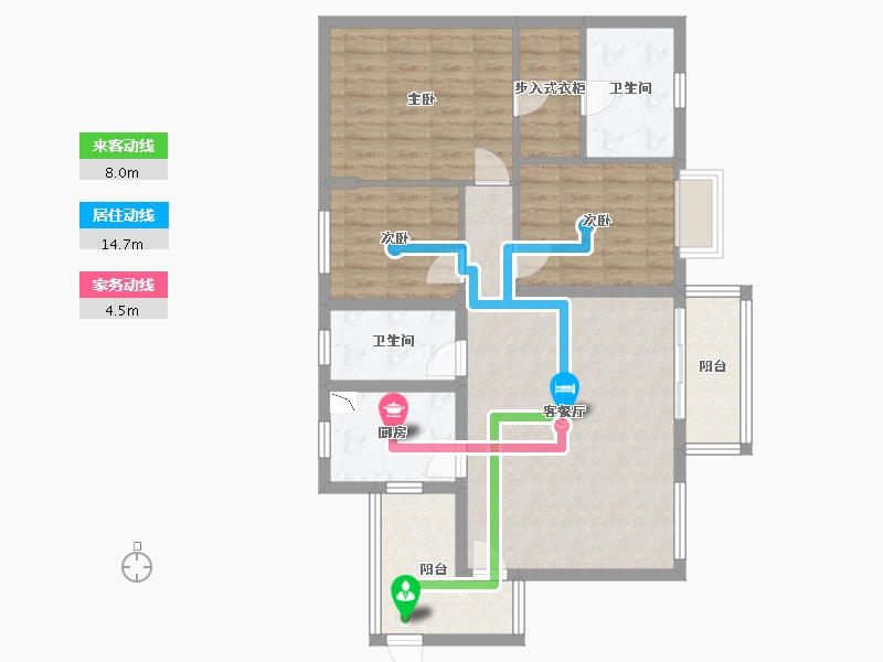 贵州省-贵阳市-清镇广大城-93.81-户型库-动静线