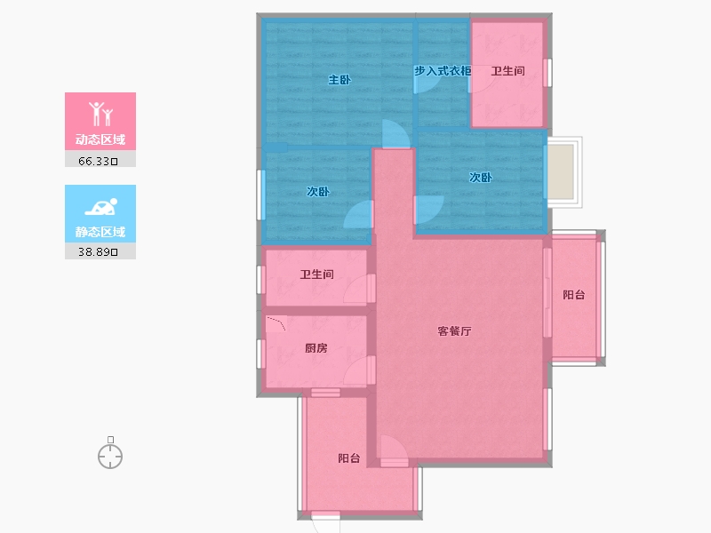 贵州省-贵阳市-清镇广大城-93.81-户型库-动静分区