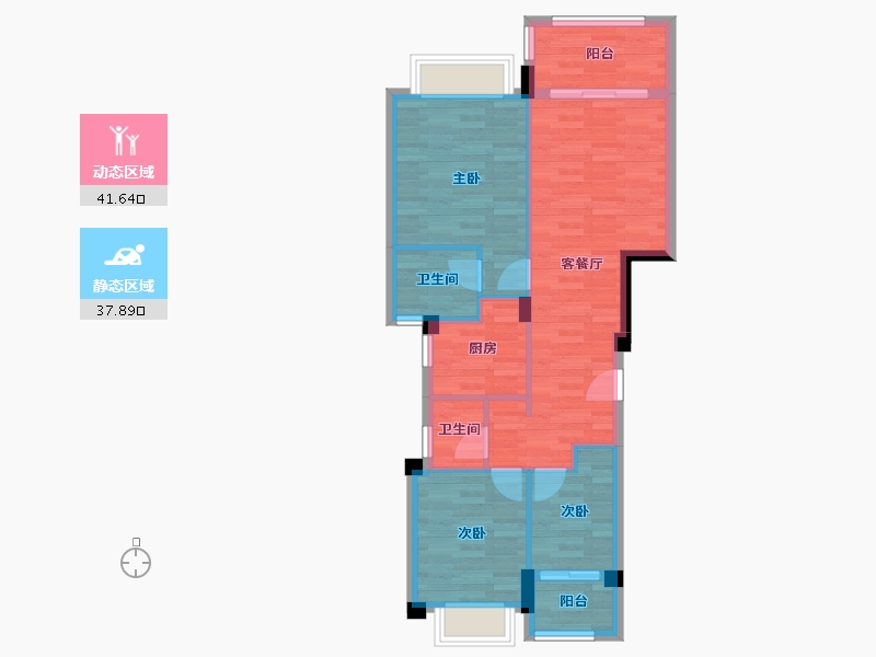 福建省-三明市-建发玺院-71.06-户型库-动静分区