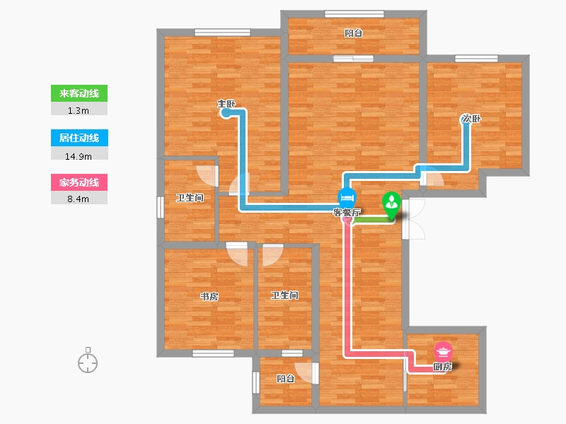 河南省-驻马店市-越厦翡翠城-116.00-户型库-动静线