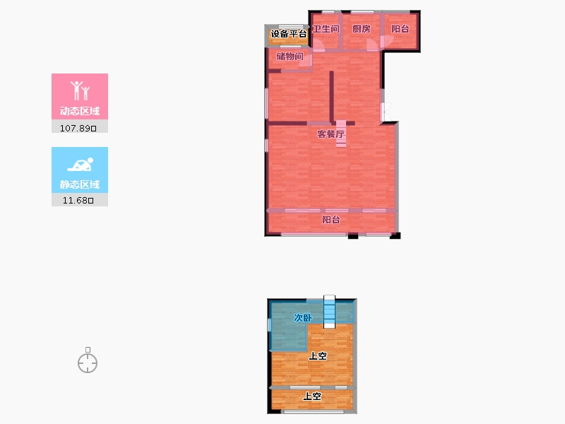 浙江省-台州市-京都御府-132.98-户型库-动静分区