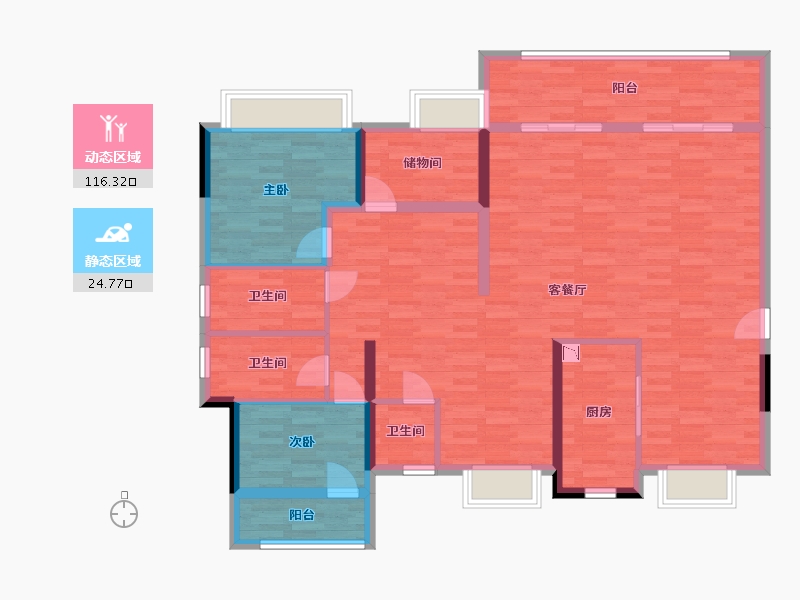 福建省-龙岩市-玺院-127.79-户型库-动静分区