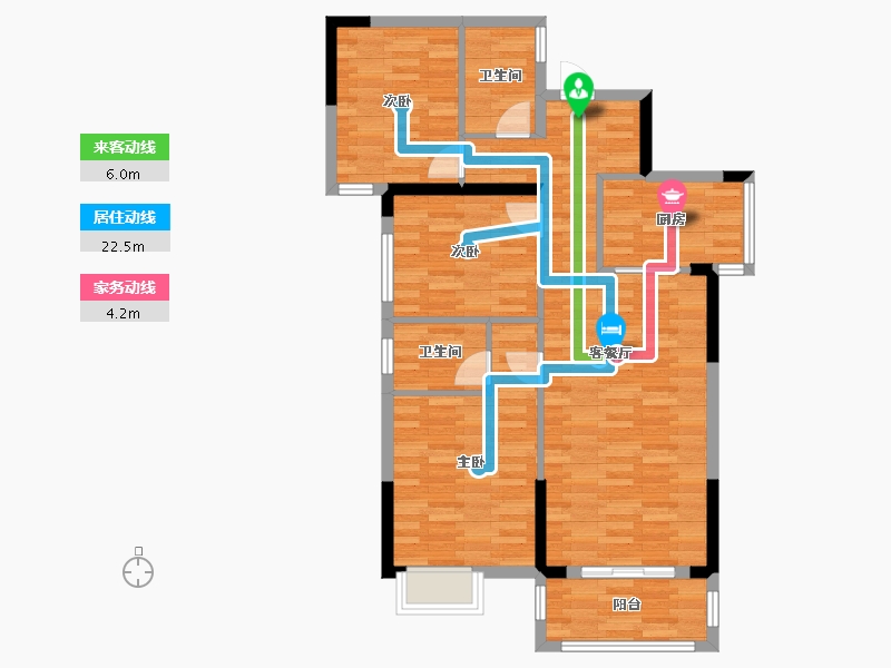 湖北省-孝感市-香港城3期-87.31-户型库-动静线