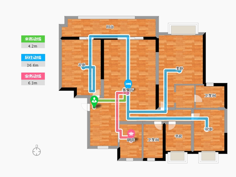 安徽省-铜陵市-淮矿东方蓝海-129.99-户型库-动静线