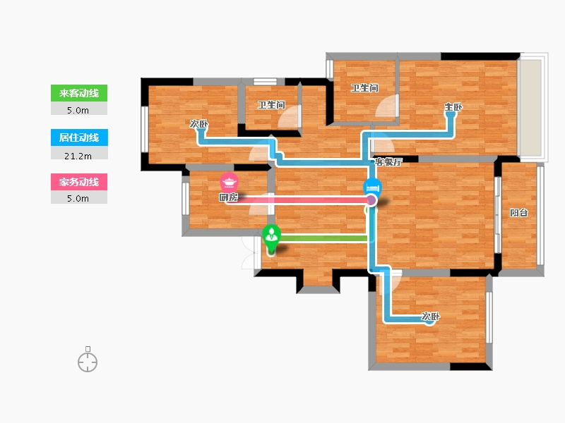 河南省-焦作市-金山东方花园-91.81-户型库-动静线