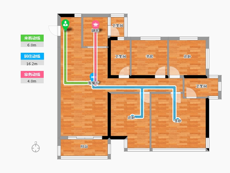 广西壮族自治区-南宁市-奥园永和府-98.58-户型库-动静线