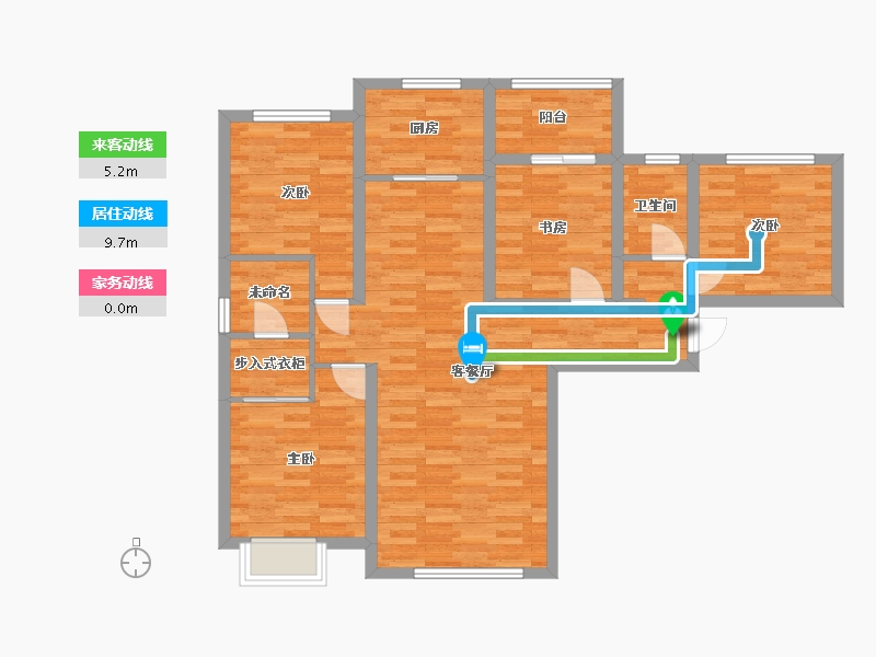 福建省-泉州市-中骏悦景府-96.10-户型库-动静线