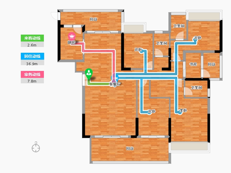 广东省-河源市-百盛广场-163.01-户型库-动静线