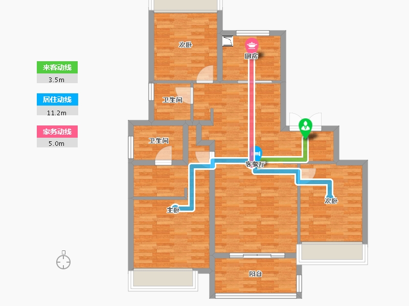 上海-上海市-新城西岸-93.01-户型库-动静线