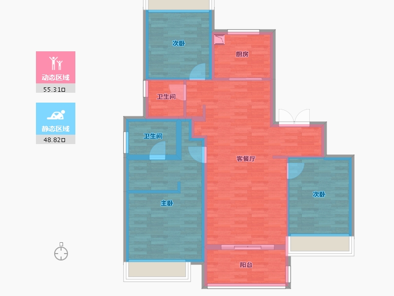 上海-上海市-新城西岸-93.01-户型库-动静分区