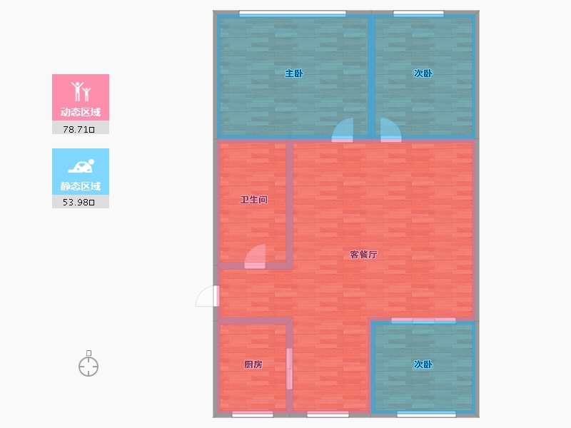 山东省-泰安市-府东小区-120.00-户型库-动静分区