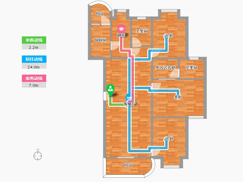 广东省-深圳市-恒冠豪园-101.97-户型库-动静线