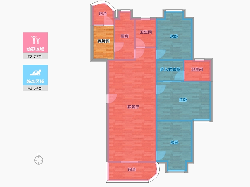 广东省-深圳市-恒冠豪园-101.97-户型库-动静分区