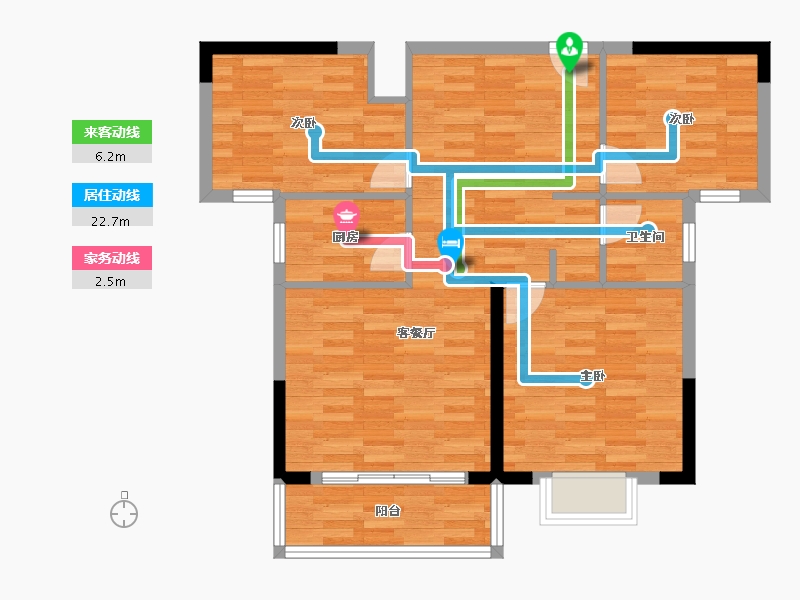 湖北省-宜昌市-龙津星城-78.18-户型库-动静线