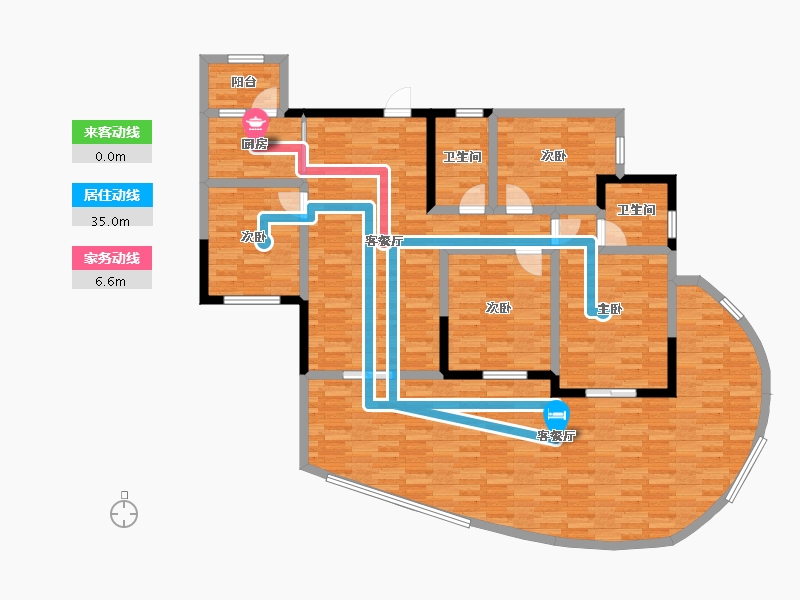 四川省-宜宾市-僰城首席-150.32-户型库-动静线