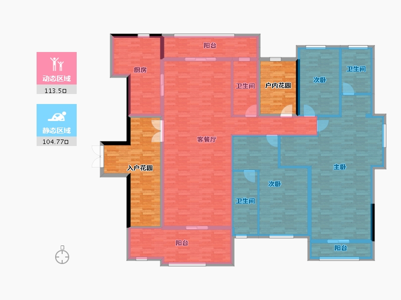 广西壮族自治区-梧州市-富城爱琴海-228.37-户型库-动静分区