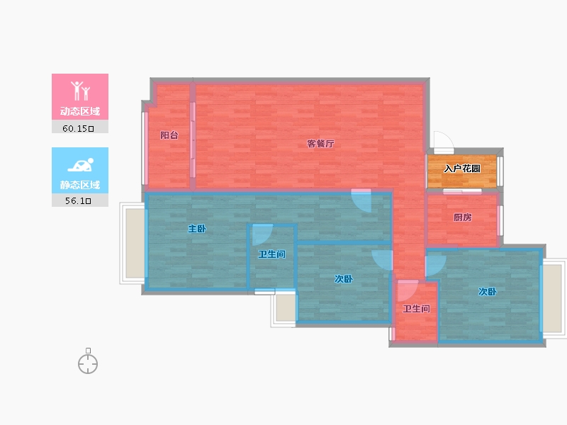 广东省-中山市-山海郡-109.25-户型库-动静分区