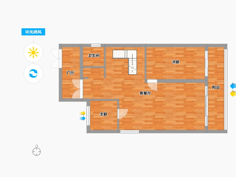 江西省-南昌市-保利半山-75.47-户型库-采光通风