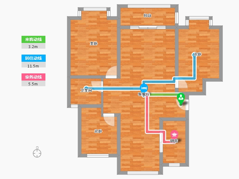 山西省-运城市-匡吉 3期-97.00-户型库-动静线