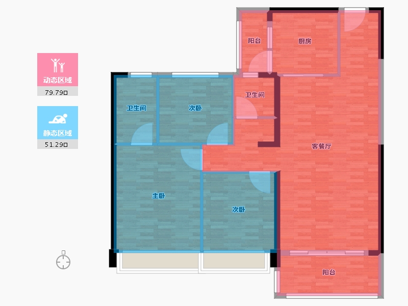 云南省-昭通市-康养小镇-119.85-户型库-动静分区