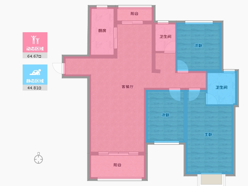 河南省-新乡市-星海国际-97.39-户型库-动静分区