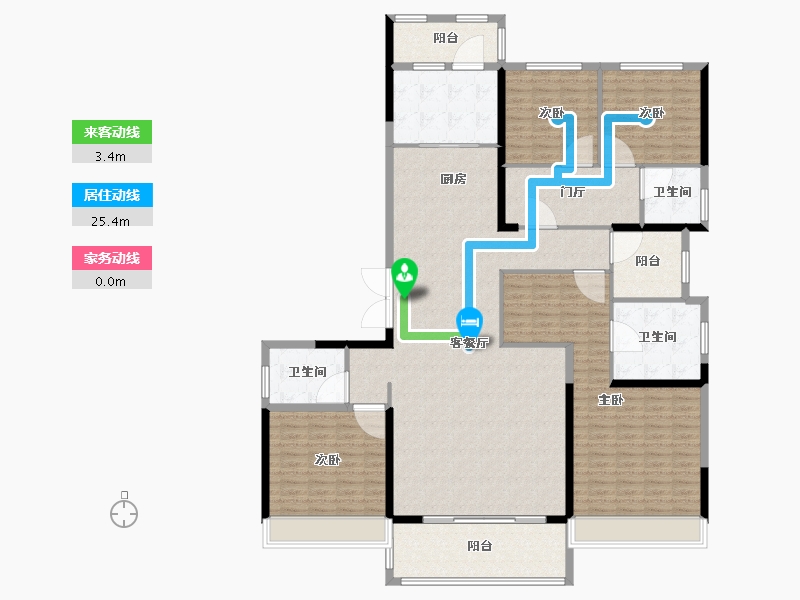 安徽省-蚌埠市-蚌埠碧桂园-190.00-户型库-动静线