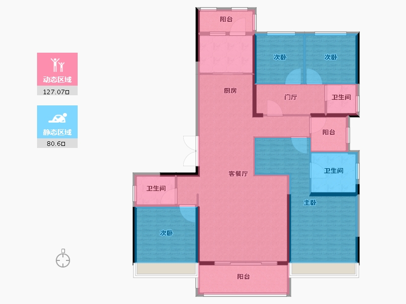 安徽省-蚌埠市-蚌埠碧桂园-190.00-户型库-动静分区