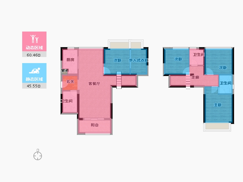 广东省-广州市-中国铁建国际公馆-93.00-户型库-动静分区