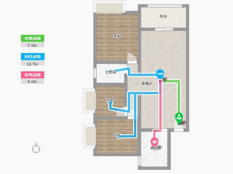 湖南省-湘潭市-湘军豪苑-78.18-户型库-动静线