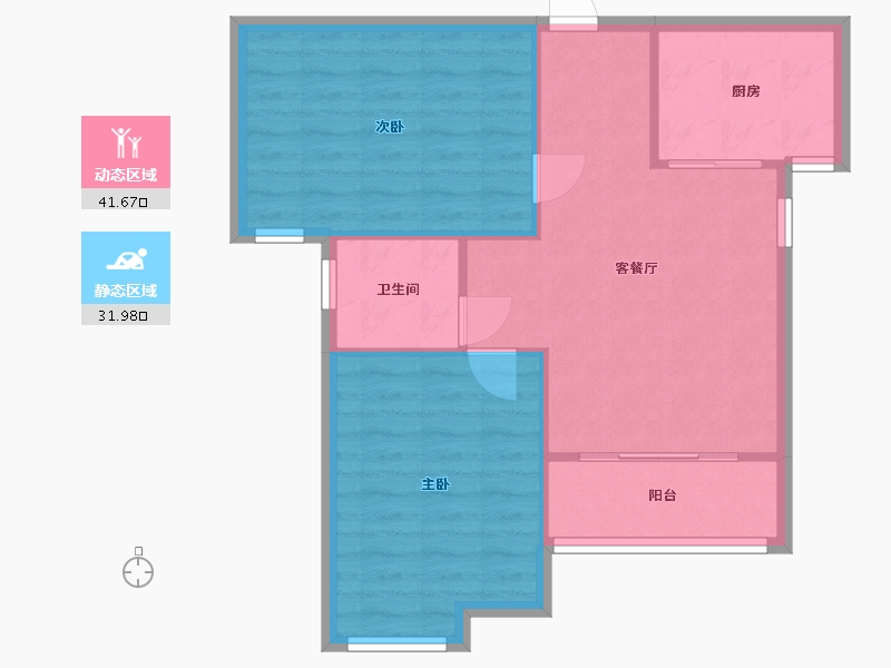 江苏省-盐城市-盛大华都-67.28-户型库-动静分区