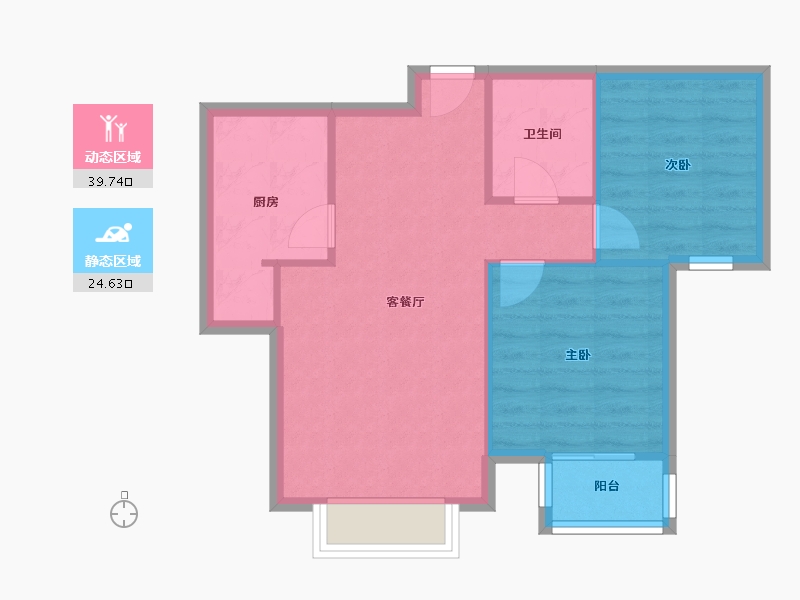 陕西省-西安市-浐灞半岛-58.14-户型库-动静分区