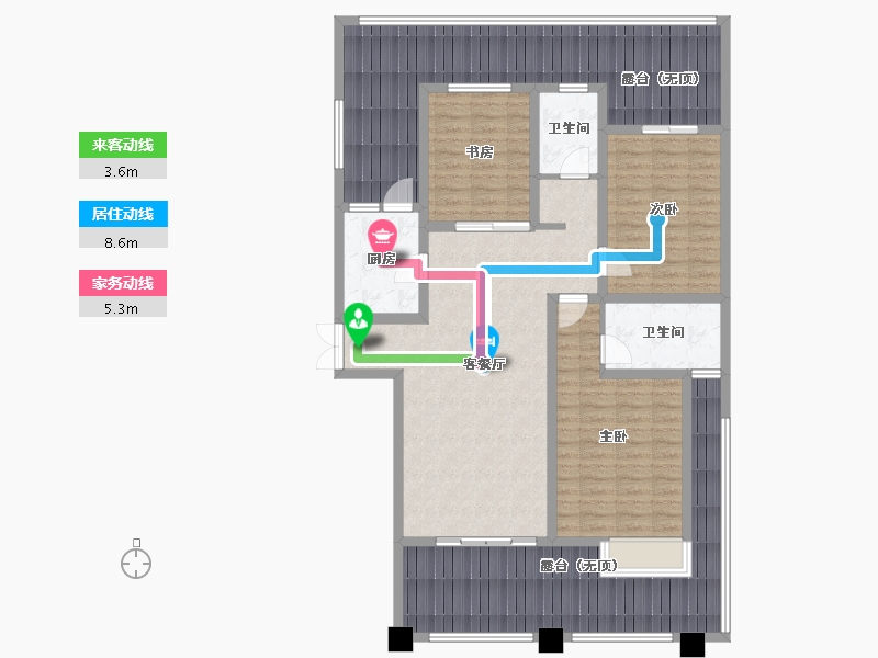 河南省-郑州市-金龙紫东郡-142.22-户型库-动静线