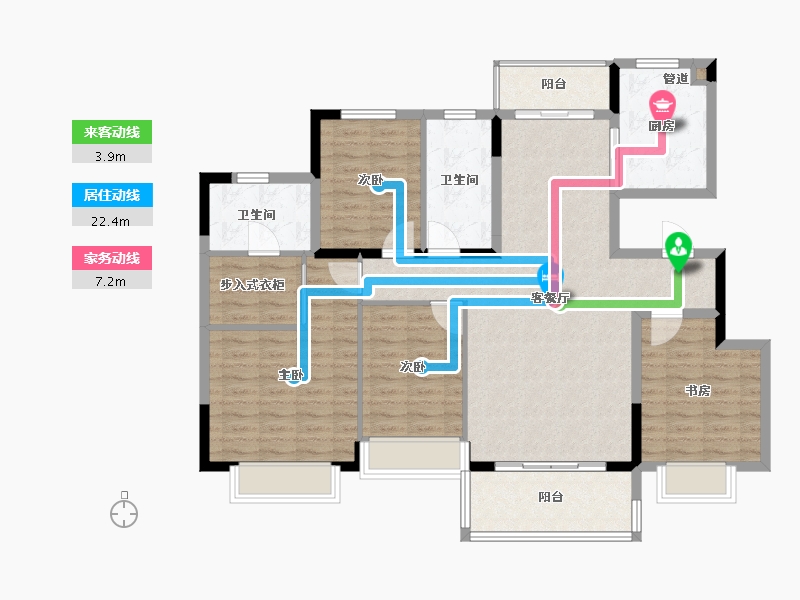 浙江省-湖州市-织里吴兴大道-120.00-户型库-动静线