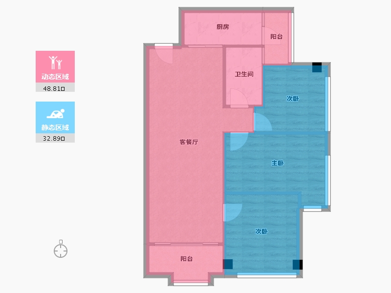 广东省-深圳市-满京华云著-74.22-户型库-动静分区