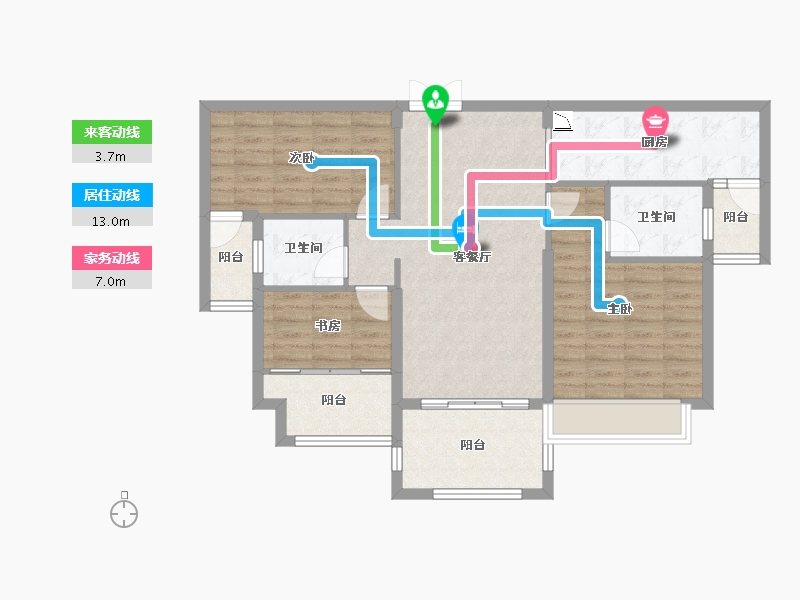 广东省-湛江市-地标海东广场-91.94-户型库-动静线