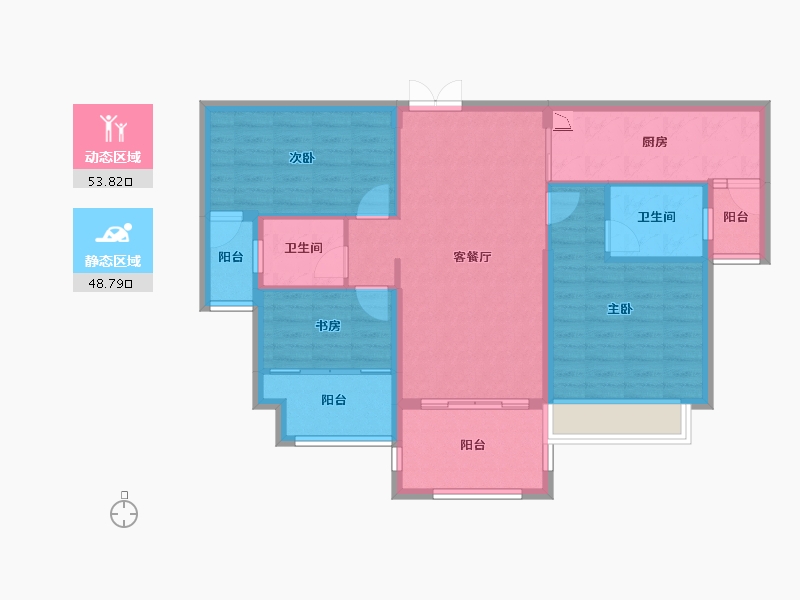 广东省-湛江市-地标海东广场-91.94-户型库-动静分区