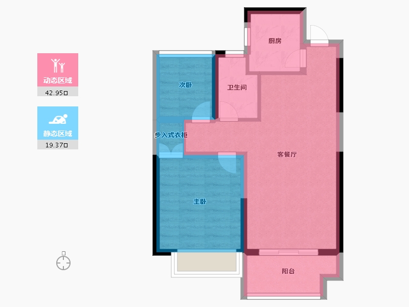 江苏省-盐城市-凤凰汇紫园-55.00-户型库-动静分区