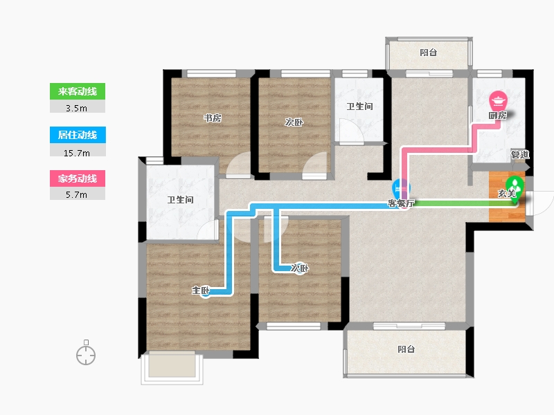 湖南省-长沙市-中建璟和城-93.14-户型库-动静线