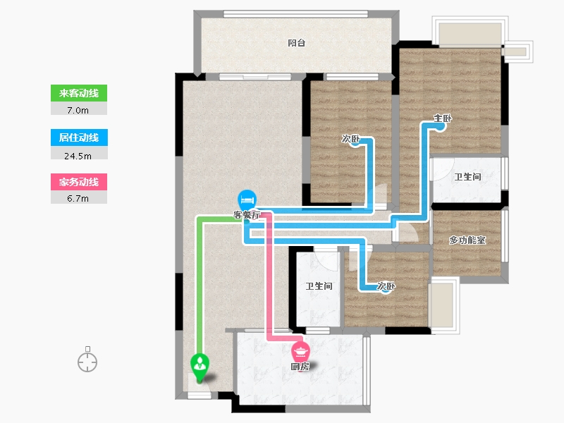 贵州省-贵阳市-保利凤凰湾-111.41-户型库-动静线