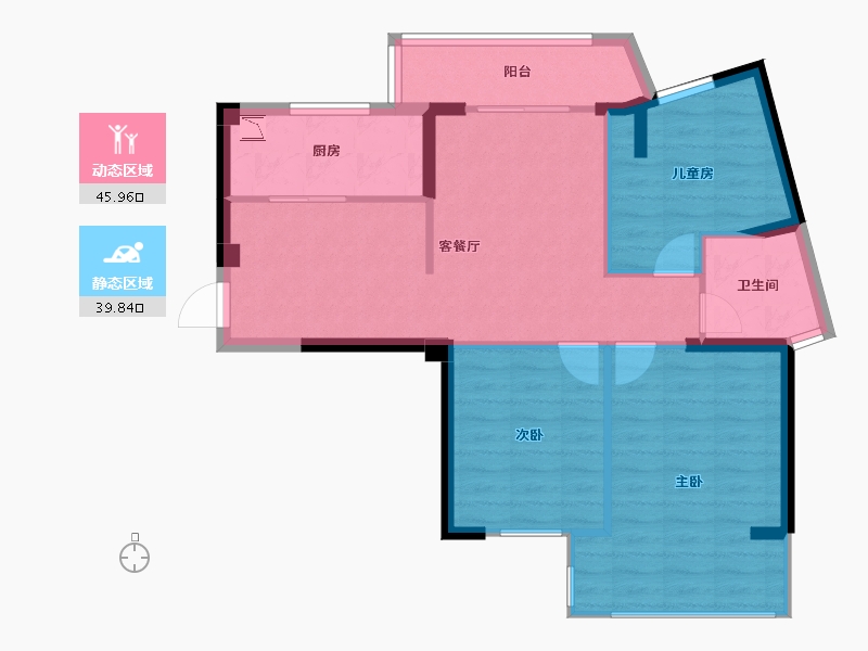 福建省-福州市-长乐阳光城翡丽湾-77.00-户型库-动静分区