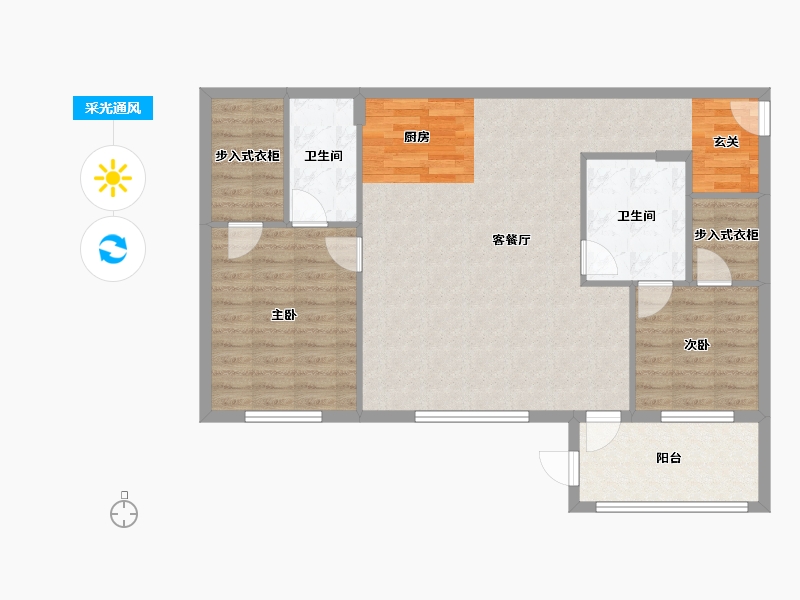 Florida-Lee-Mosaic at Oak Creek-94.10-户型库-采光通风