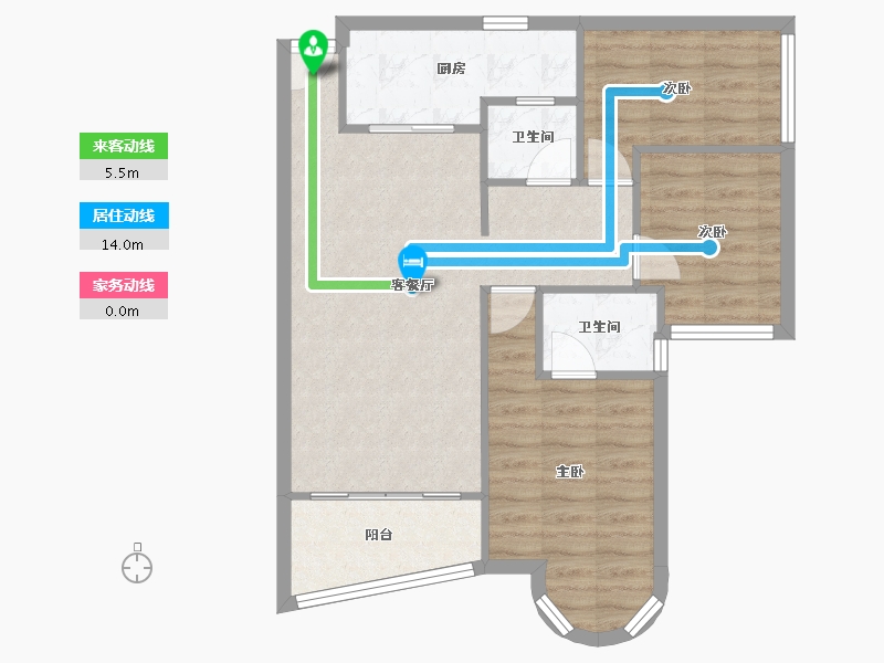 广东省-深圳市-海韵嘉园-71.91-户型库-动静线