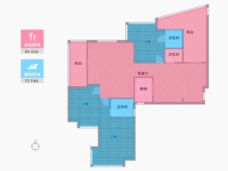 福建省-厦门市-厦商大学康城-124.07-户型库-动静分区