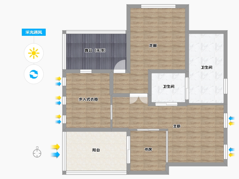 广东省-佛山市-佛山奥园-96.93-户型库-采光通风