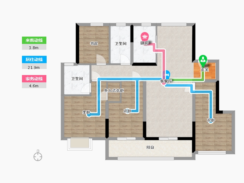 浙江省-宁波市-臻和院-109.94-户型库-动静线