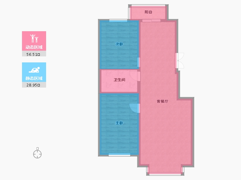 黑龙江省-七台河市-城中名府-77.29-户型库-动静分区