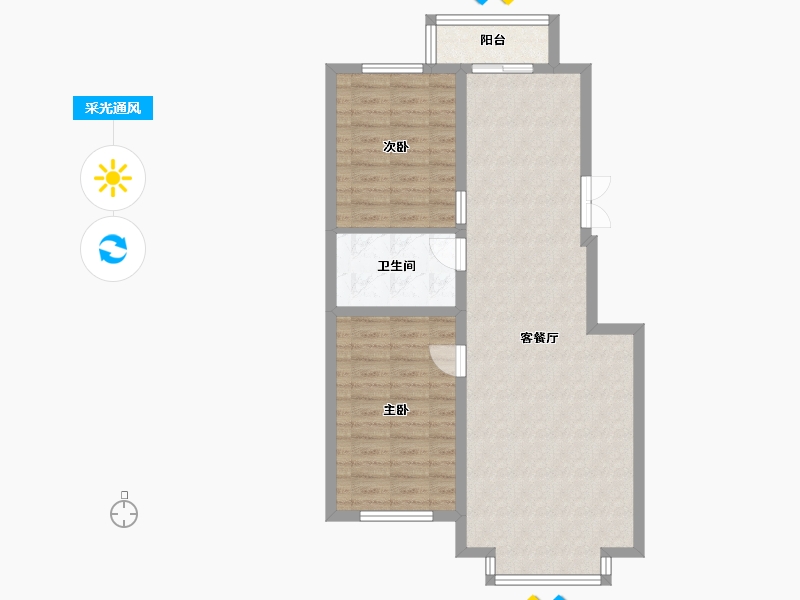 黑龙江省-七台河市-城中名府-77.29-户型库-采光通风