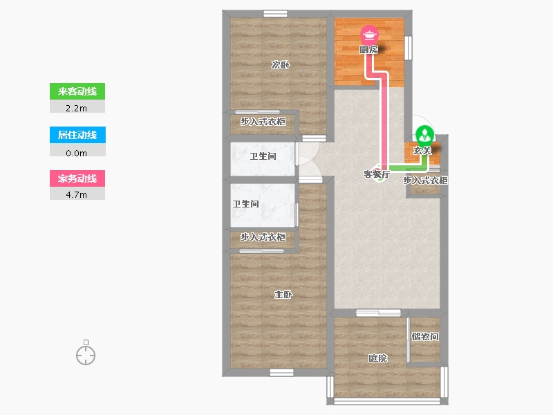 Florida-Leon-Meridian Place Apartments-75.38-户型库-动静线